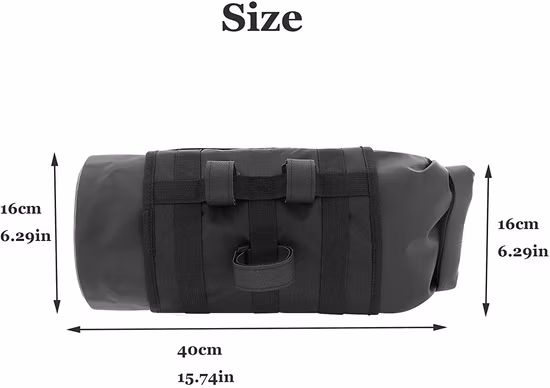 Bolsa para guidão de bicicleta à prova d'água Bolsa para guidão de bicicleta ao ar livre Bolsa de armazenamento frontal para quadro de bicicleta Bolsa frontal para guidão de bicicleta Estrada