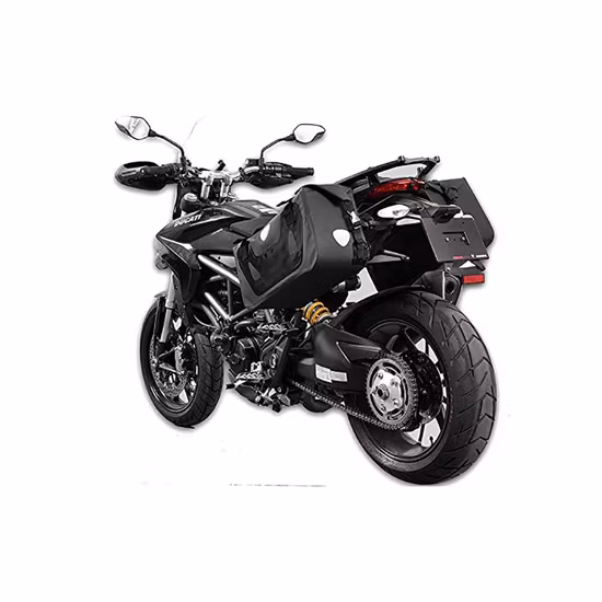 Saco à prova d'água alforje de motocicleta 50L enorme capacidade tanque lateral do motor