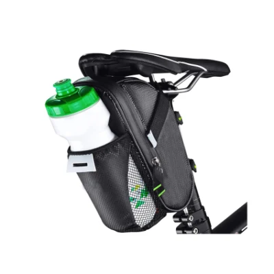 Bolsa esportiva para academia bolsa para bicicleta à prova d'água sob o assento para bicicletas de montanha com bolsa para garrafa